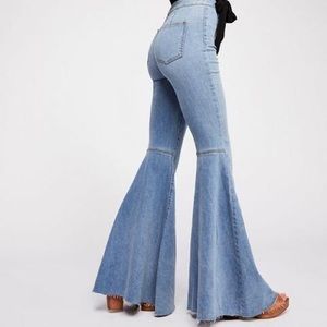 Free People Just Float on Flare Bermondsey Blue